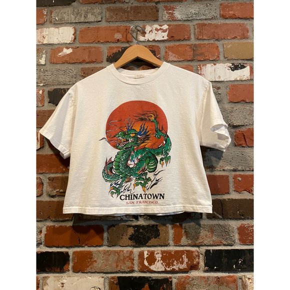 JOHN GALT CHINATOWN DRAGON CROP TOP - Picture 3 of 6